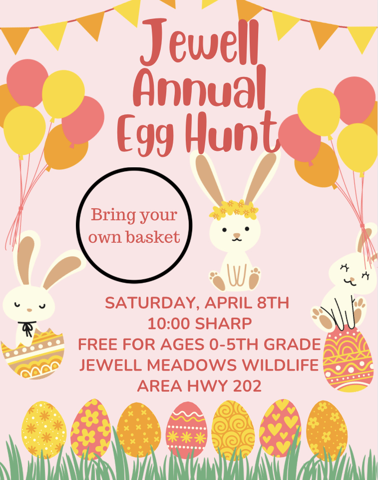 Jewell Annual Egg Hunt Flyer