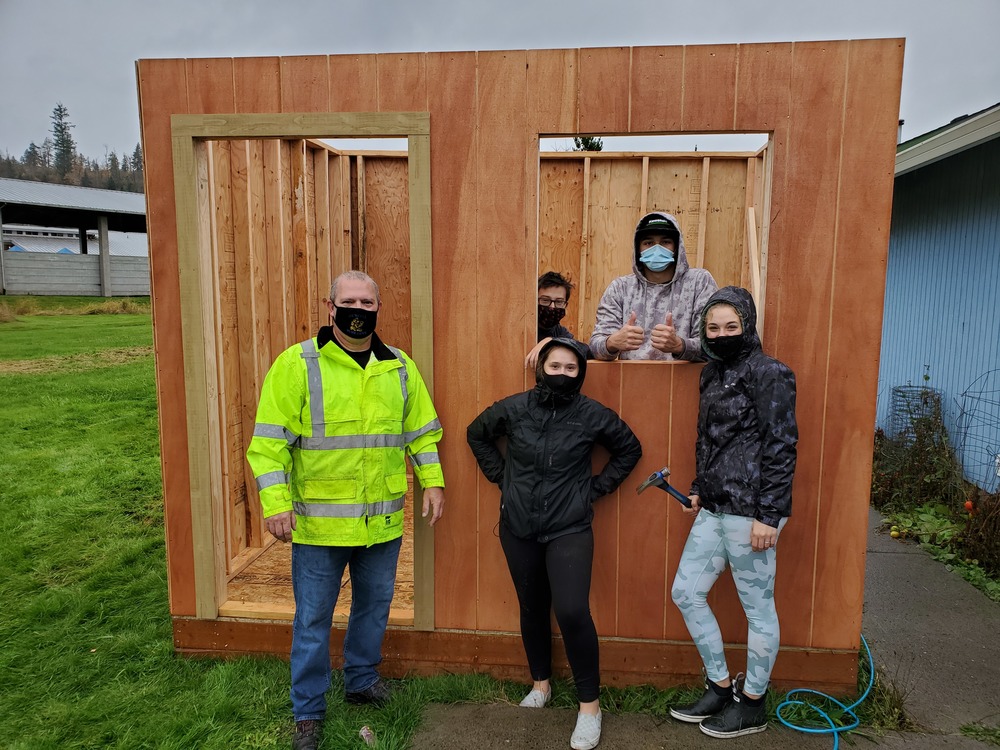 Senior Construction Class Builds First Shed